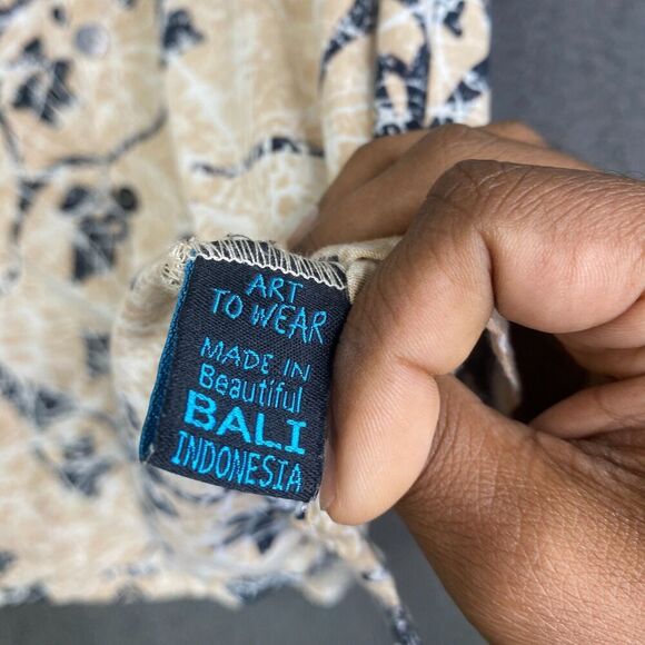 Tropical Tantrum Hawaiian Shirt XL Men’s Button Up Batik All Over Print Vintage - Picture 7 of 11